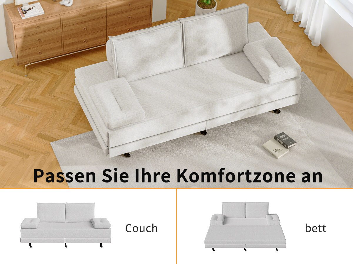 FUROKOY Schlafsofa Daybett Tagesbett Polsterbett Ausziehbares günstig online kaufen