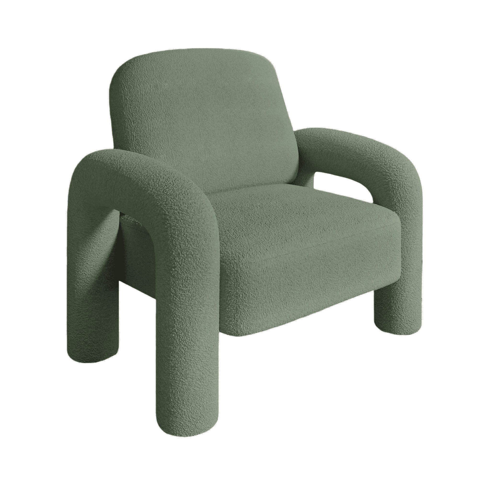 SEYNAR Sessel Moderner Sherpa-Akzent-Sessel, Teddy-Polsterarm-Sofa (1-St), Gemütlicher flauschiger Lesesessel für Wohnzimmer, Schlafzimmer, Ecke