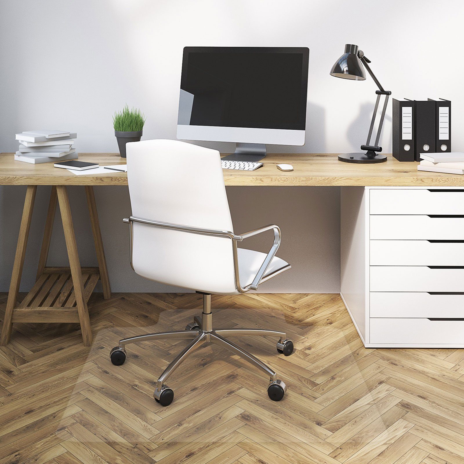 Karat Bodenschutzmatte Strong Vinyl Transparent, Bürostuhlunterlage als Sch günstig online kaufen