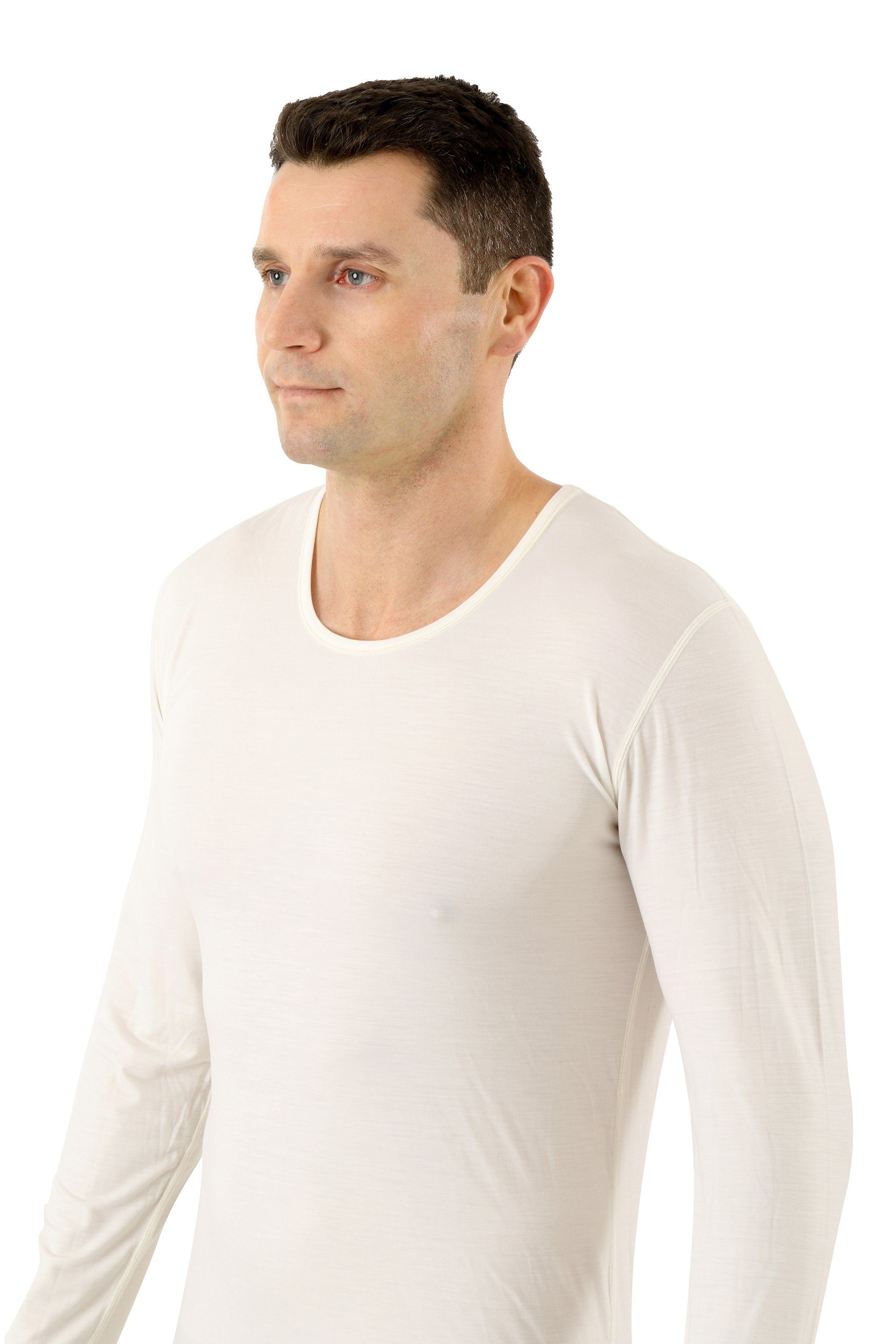 Albert Kreuz Unterhemd Funktion Wollshirt Tencel Rundhals langarm (kein Set günstig online kaufen