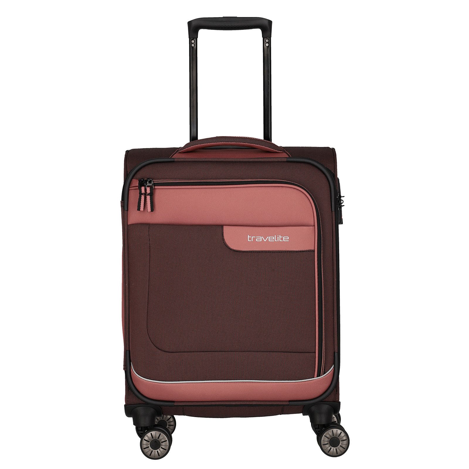 travelite Trolley VIIA 4-Rollen Kabinen Trolley Boardcase S 55 cm 2,4 kg 092847, 4 Rollen, TSA Schloss, Doppelrollen