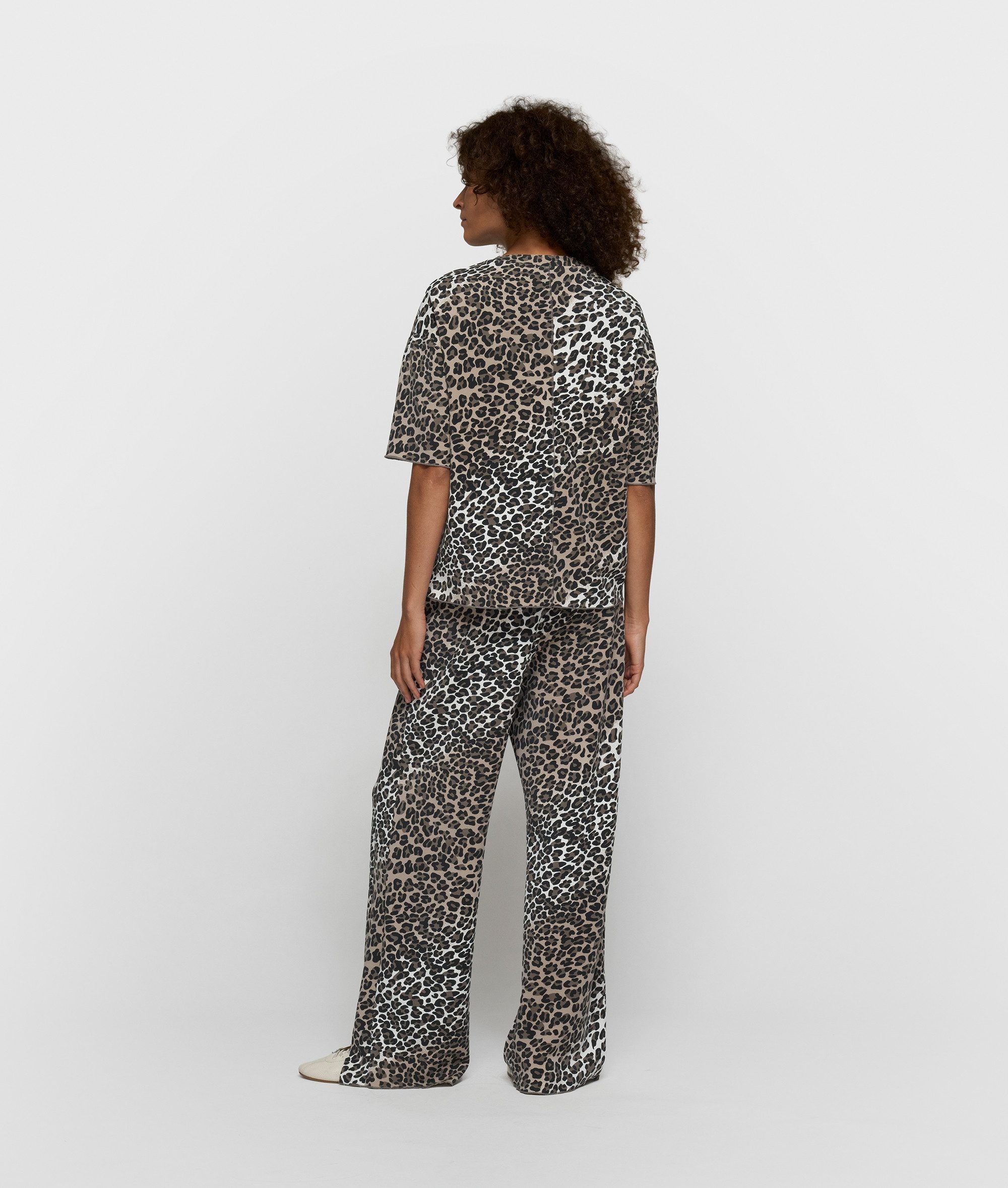 10DAYS 5-Pocket-Hose soft scuba pants leopard