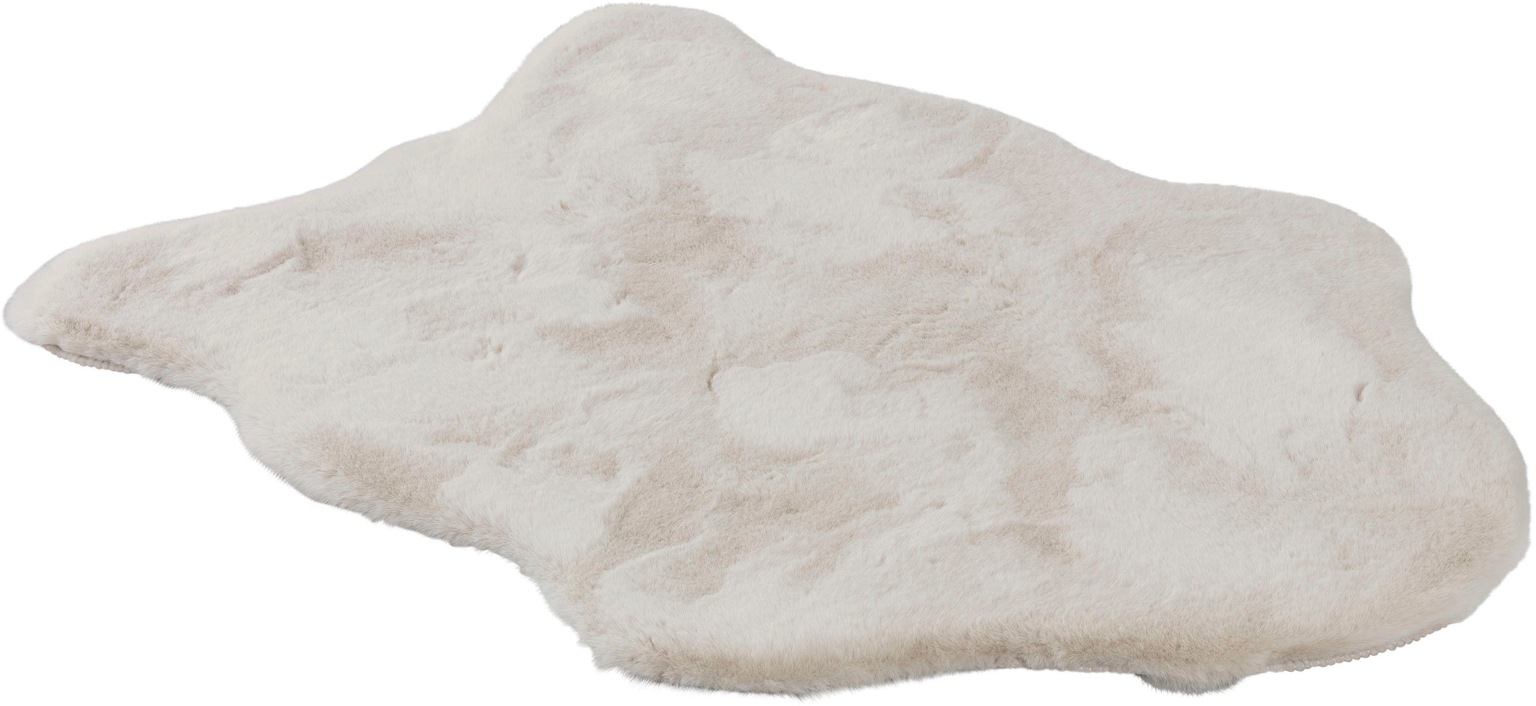 SCHÖNER WOHNEN-Kollektion Fellteppich Tender, fellförmig, Höhe: 26 mm, besonders weich durch Microfaser, Kunstfell, waschbar, Wohnzimmer