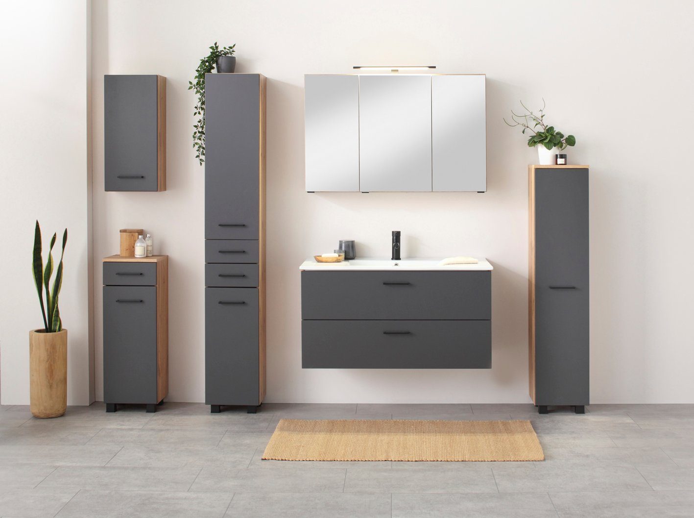 welltime Waschtisch Trento in verschiedenen Ausführungen Unterschrank inkl. günstig online kaufen