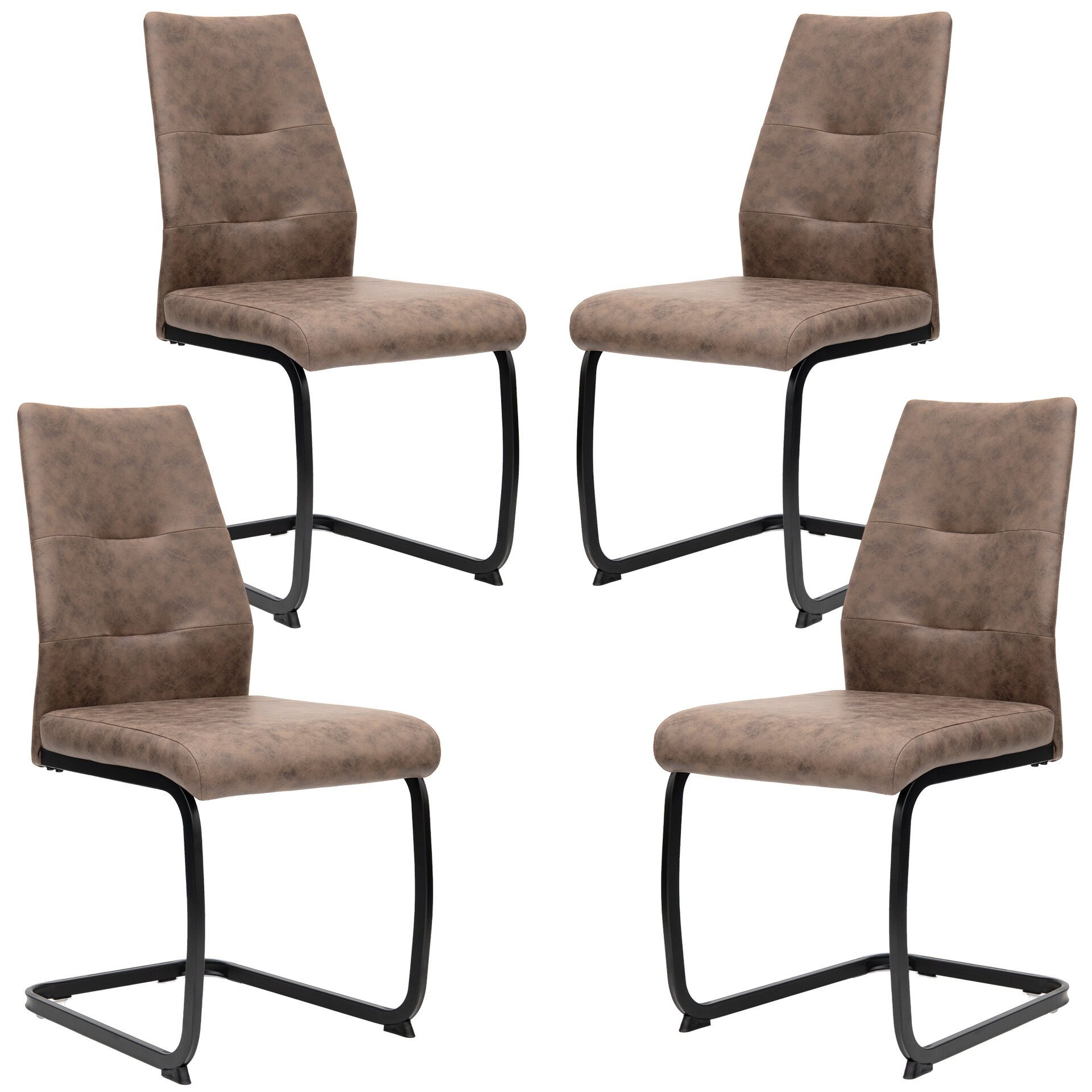 TRISENS Freischwinger Alessio (Stück, 4 St), Schwingstuhl mit robustem Meta günstig online kaufen