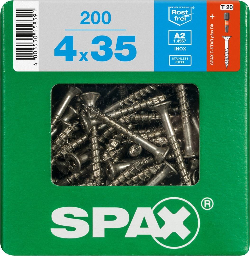 4.0 200 SPAX TX mm 20 x Spax 35 - Universalschrauben Holzbauschraube
