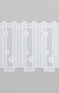 Scheibengardine Sternenstaub, Plauener Spitze®, (1 St), transparent, HxB 40x48cm