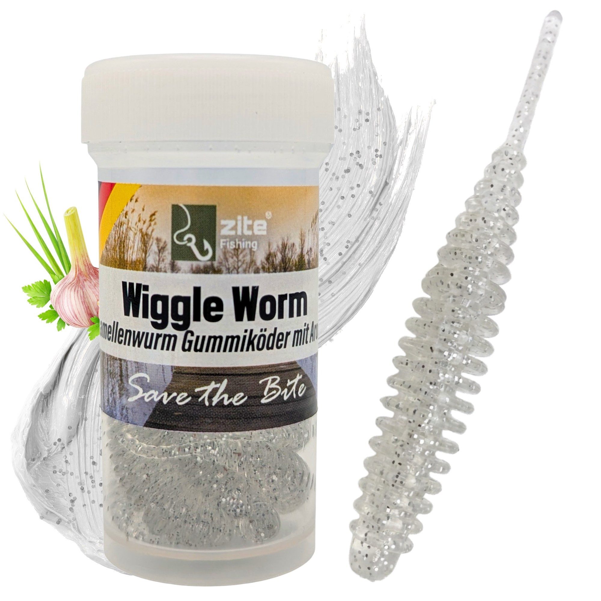 Kunstköder Wiggle Worm Forellenwurm Mix 5,5 cm 10 Stück Gummiköder