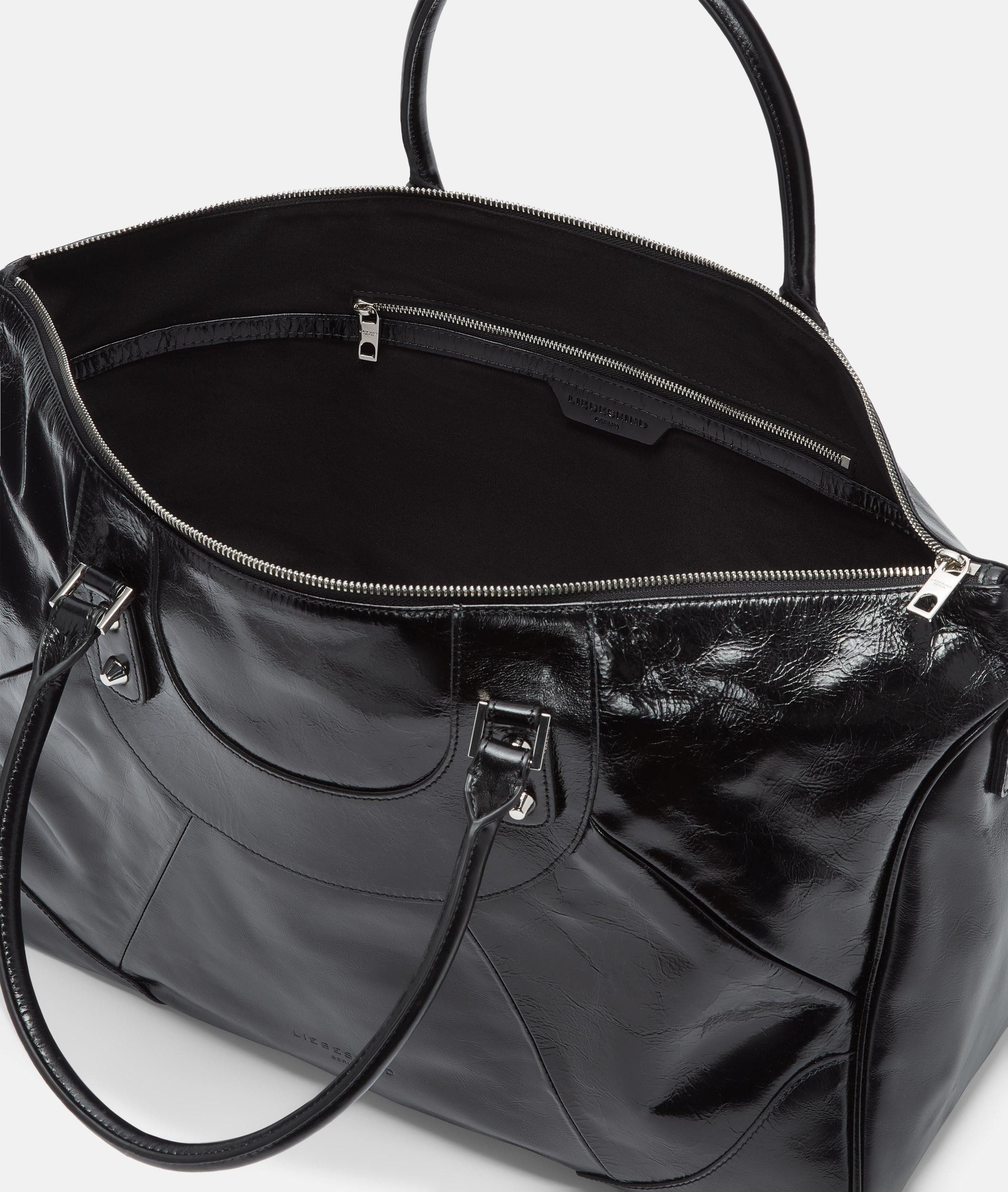 Liebeskind Berlin Schultertasche Archive Esther Satchel XL, Sehr große Tasche aus Rindsleder