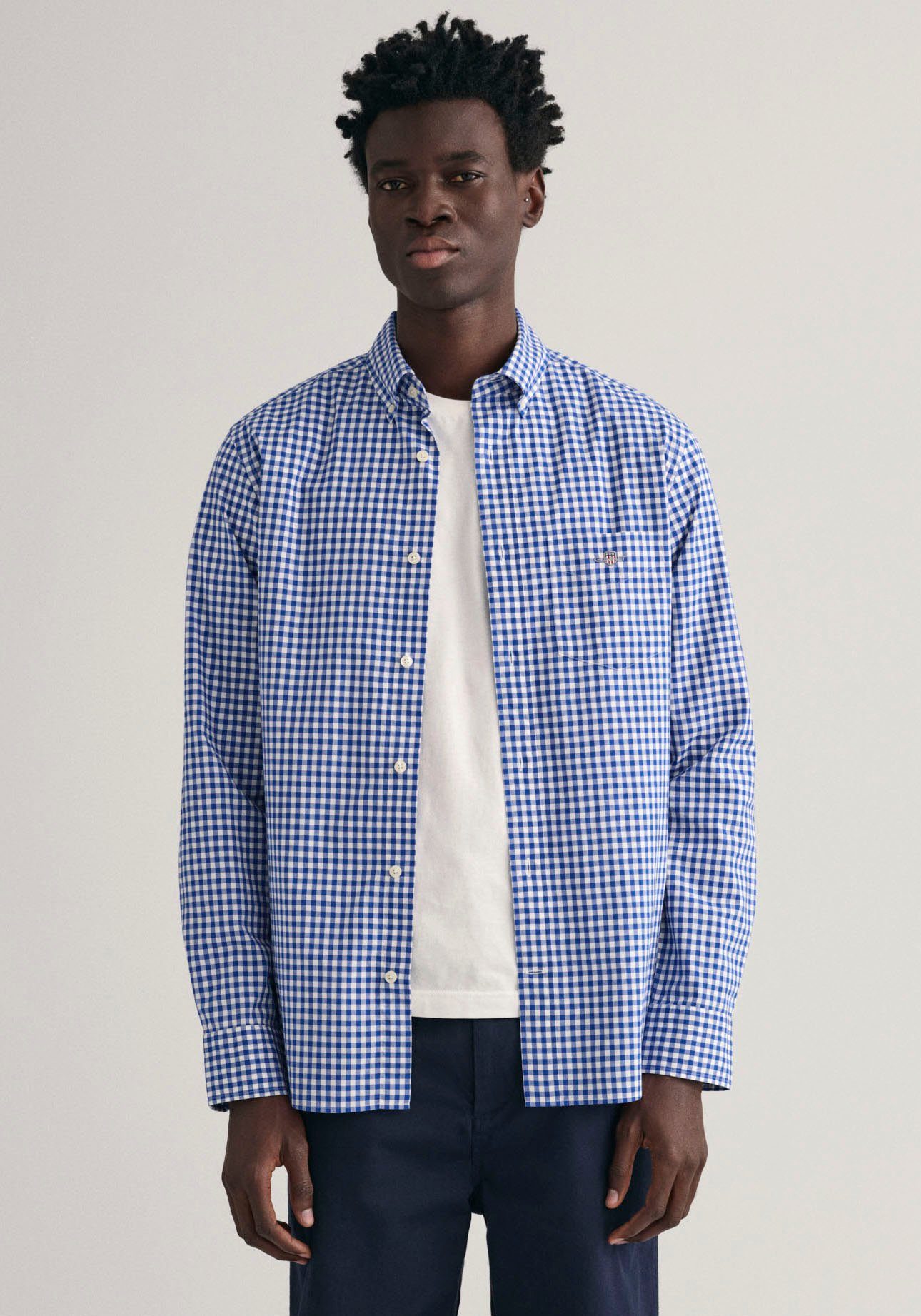 Gant Langarmhemd REG POPLIN GINGHAM SHIRT günstig online kaufen