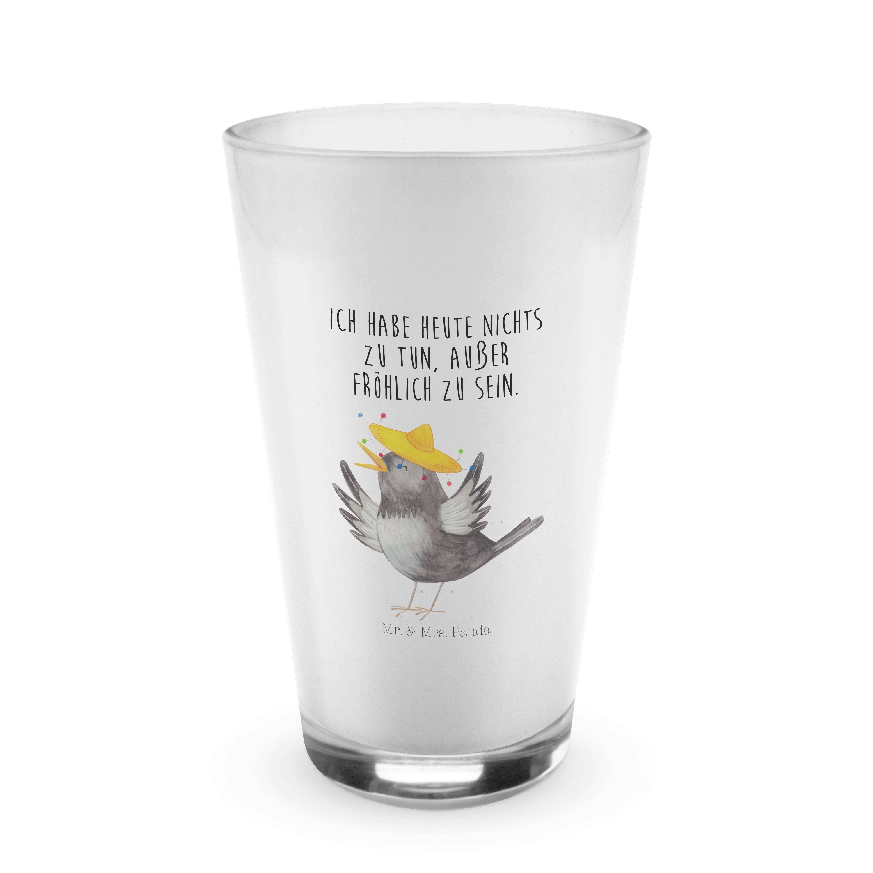 Rabe - Geschenk, Glas & mit Mr. Glas Premium Sombrero Glas, Mrs. - Ti, Glas, Cappuccino Transparent Panda