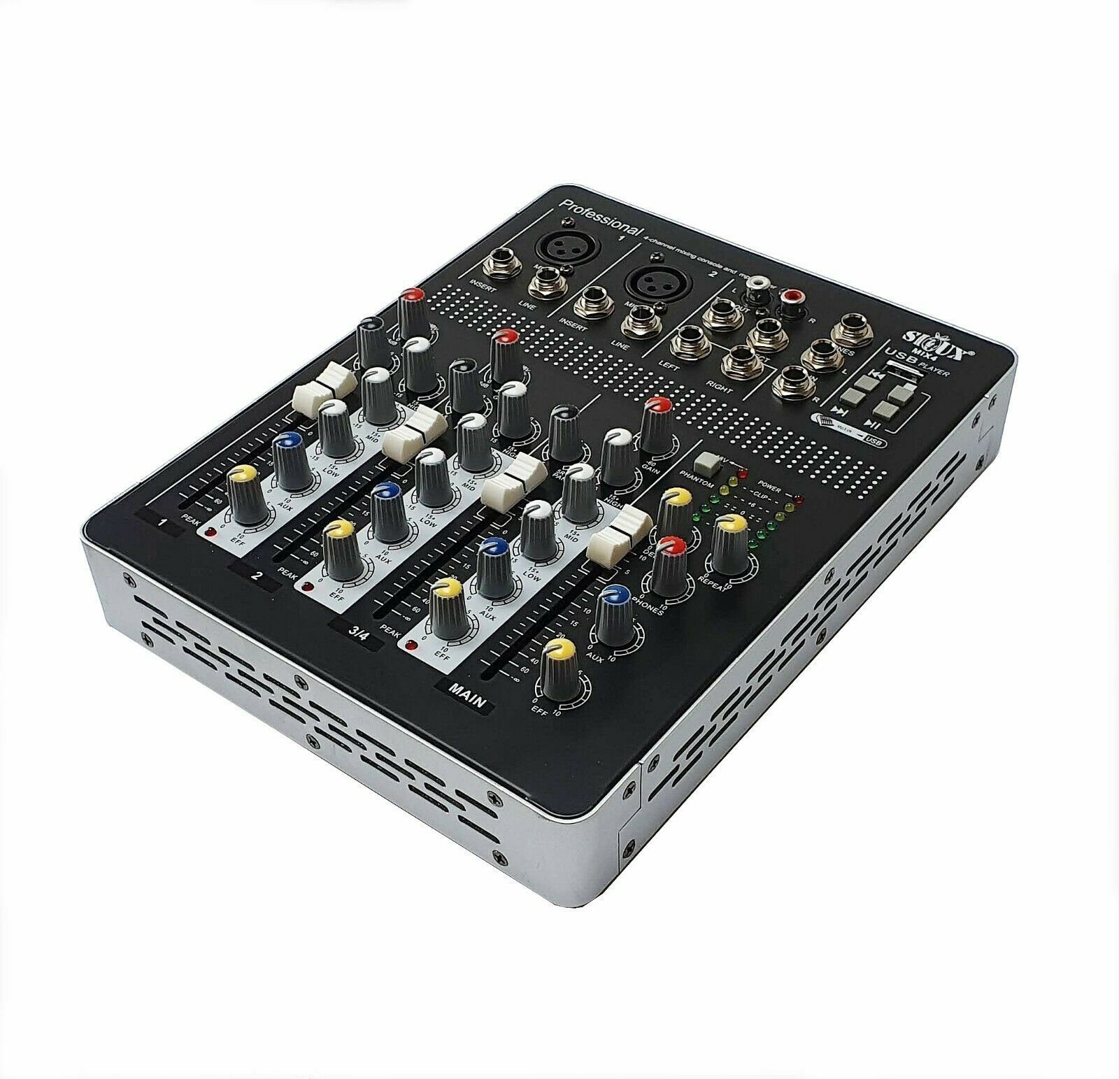 Stereo Pa Boxen Musik Subwoofer Lautsprecher DSX Effektlicht cm Anlage 3 W) W LED Wege 38 (1400 3040