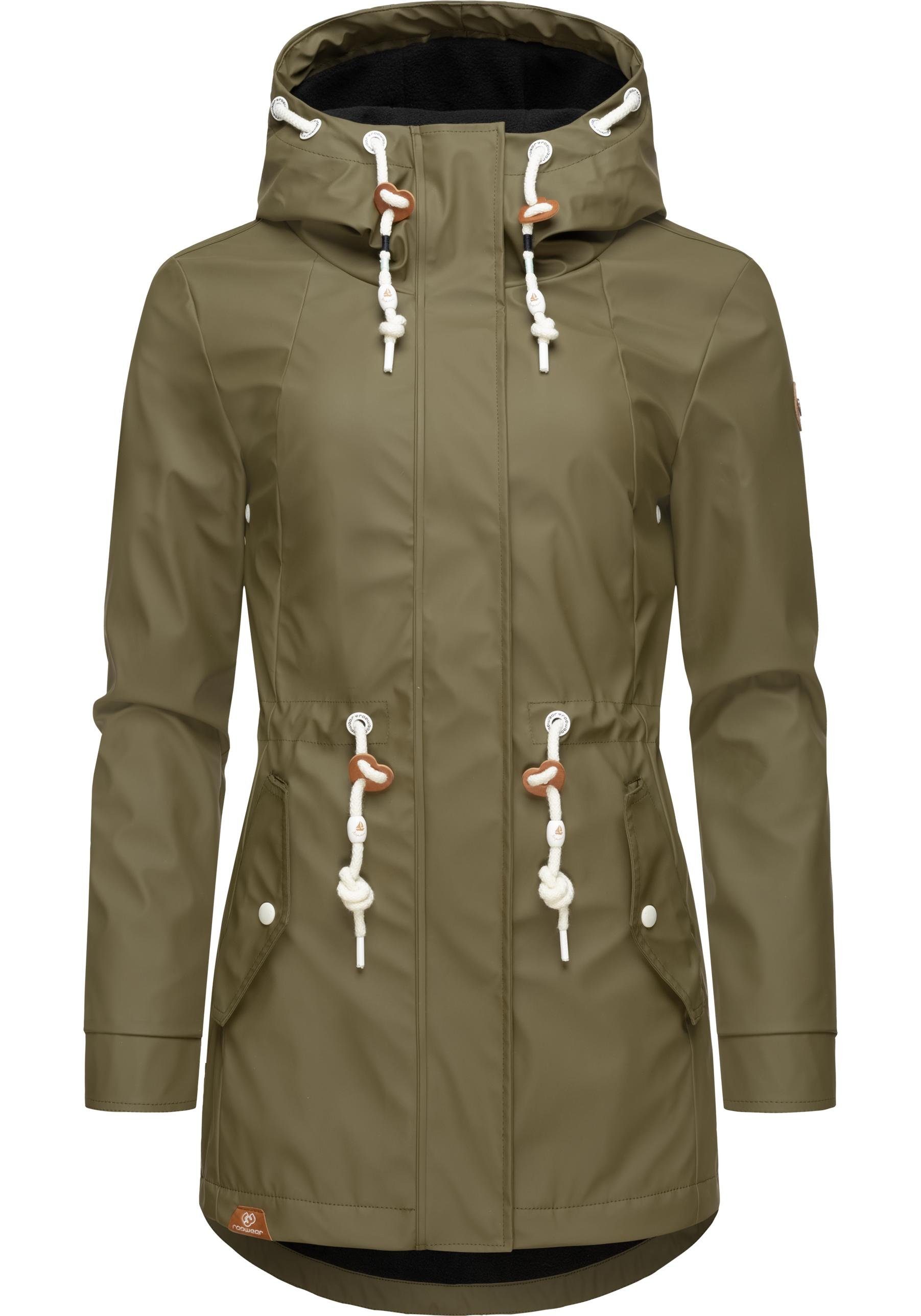 Ragwear Regenmantel Monadis Rainy Intl. modischer Regenparka mit kuschligem Innenfutter – Bild 4 von 5