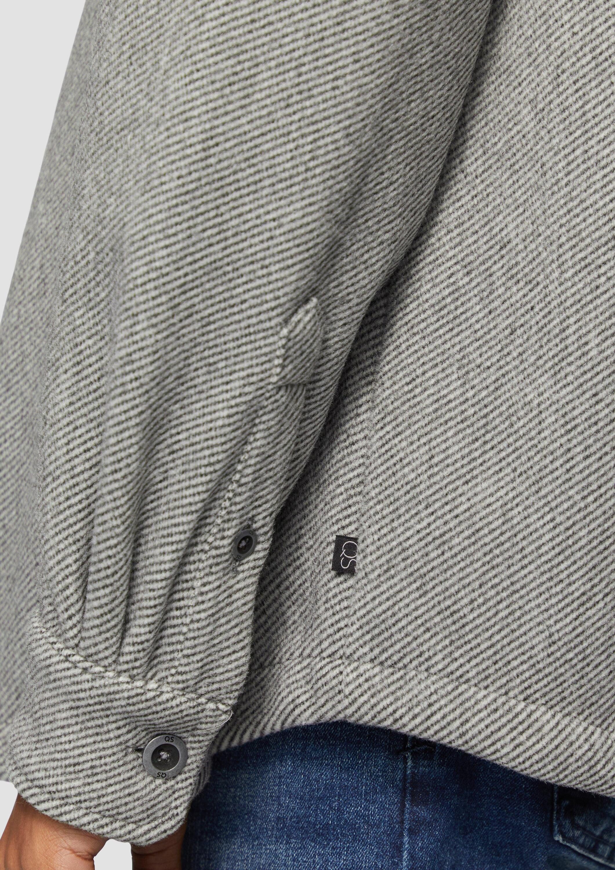 QS Hemdjacke Hemd Overshirt mit Brusttaschen
