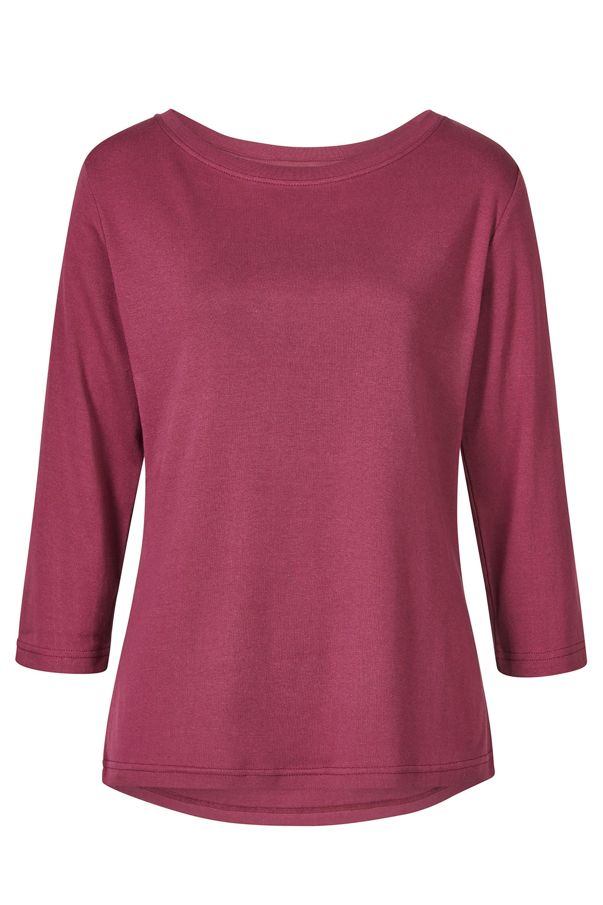 Himalaya Clothing 3/4-Arm-Shirt Basic Shirt 3/4 Arm Damen "Alma" mit Rundha günstig online kaufen