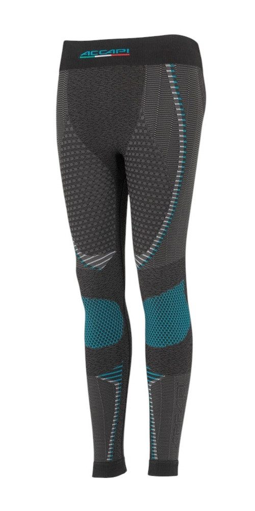 Accapi Lange Unterhose Funktionsunterwäsche Ergoracing (warm, nahtlos) anthrazitgrau/türkis