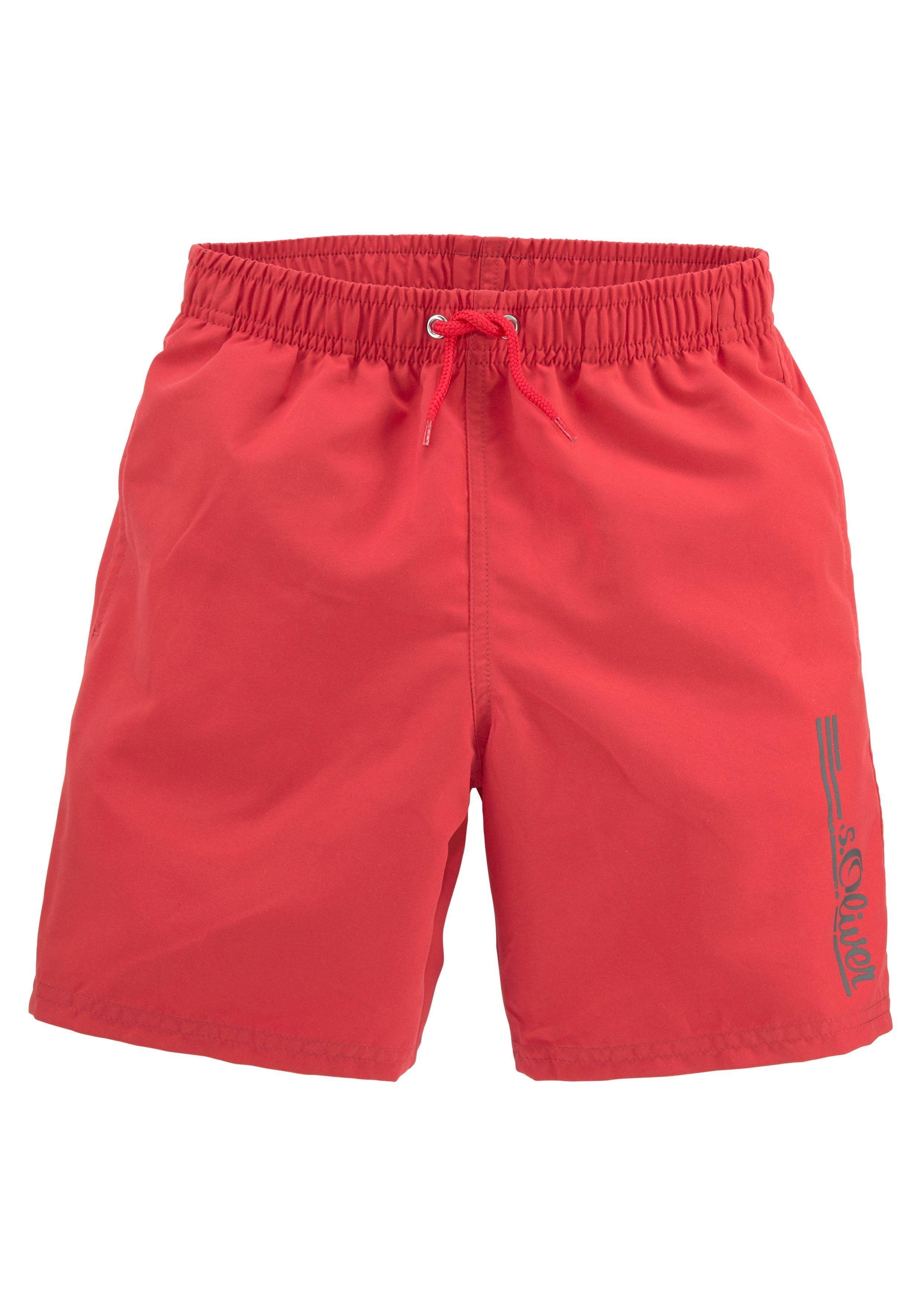 s.Oliver Badeshorts Philip Kids im schlichten Design