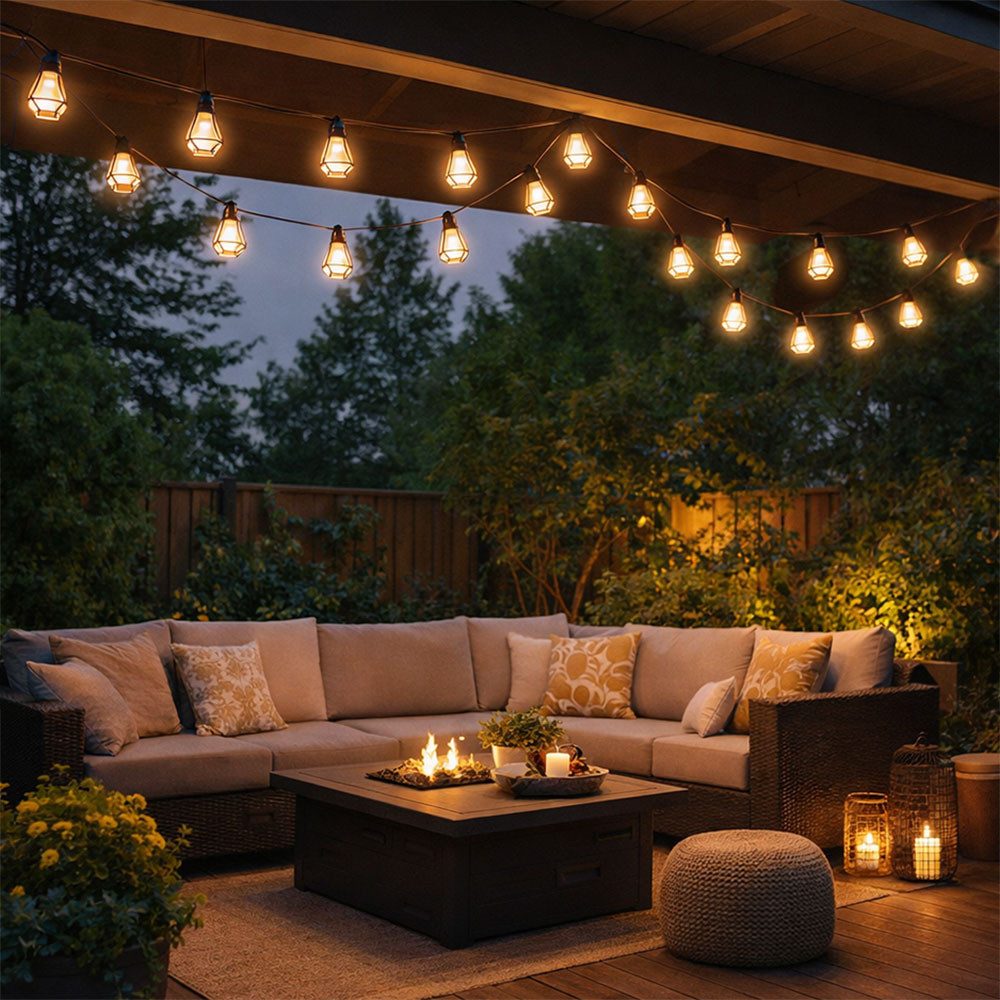 GLOBO LIGHTING LED Dekolicht, LED-Leuchtmittel fest verbaut, Warmweiß, LED Lichterkette Außenleuchte Gartenlampe Laterne Käfig 2er Set