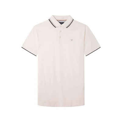 Hackett London Poloshirt offwhite passform textil (1-tlg)