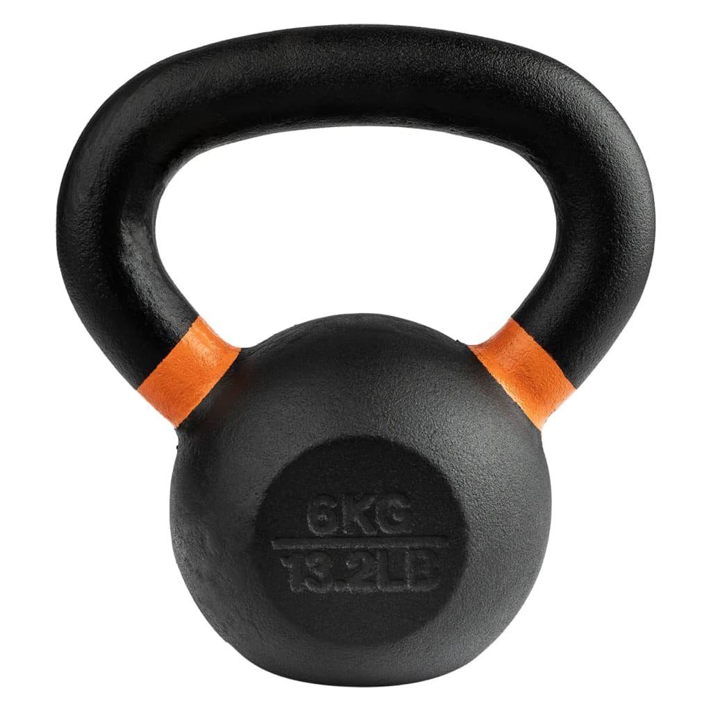 Wonder Core 2® Hantel-Set Kettlebell Power Coating 6 kg Schwarz und Orange