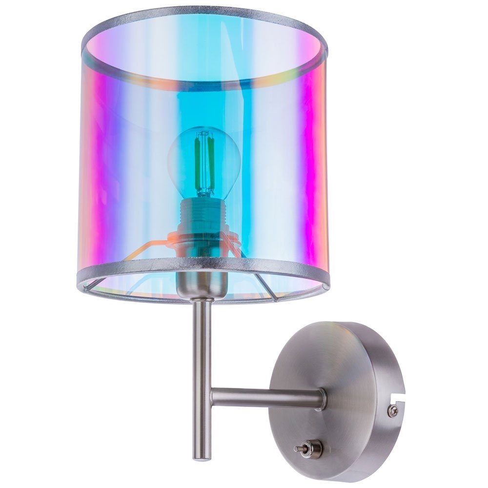 GLOBO LIGHTING Wandleuchte, Leuchtmittel nicht inklusive, Wandleuchte Wandlampe Flurleuchte Wohnzimmerlampe, Schalter, Metall