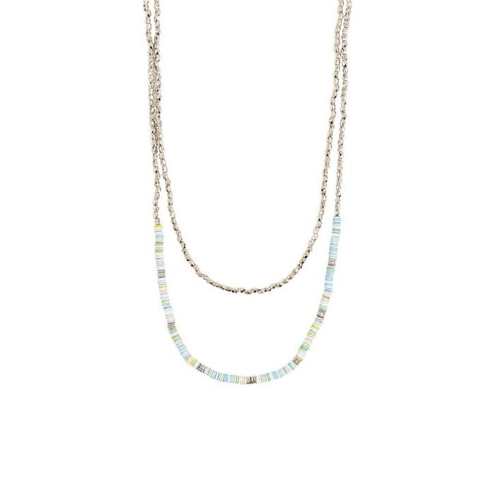 Esprit Perlenkette Doppelkette mit Perlchen und Ringen