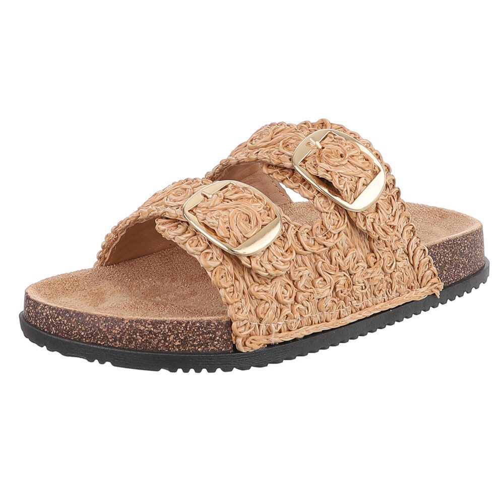 Ital-Design Stylische Damen Sandalen mit Doppelschnalle günstig online kaufen