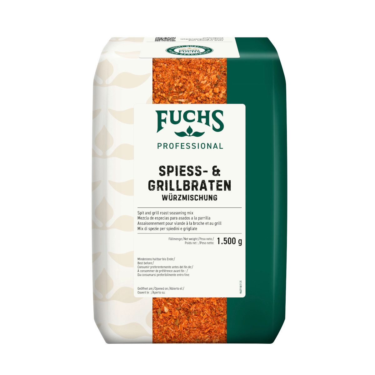 Fuchs Foodservice Gewürz, Fuchs Foodservice Spiess- und Grillbraten Würzmischung Packung 1500g