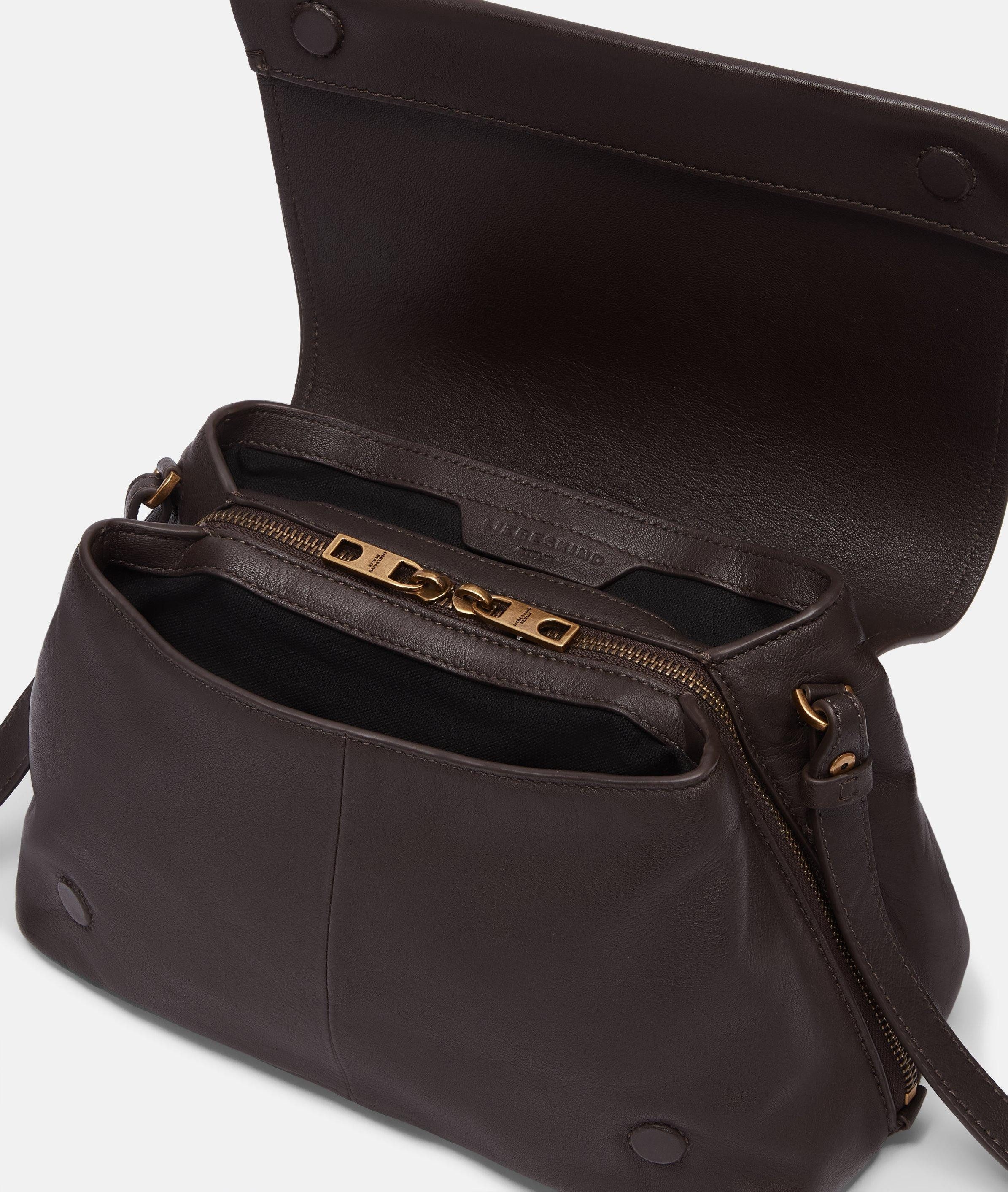Liebeskind Berlin Umhängetasche Hera Crossbody M, Geräumige Umhängetasche aus weichem Schafsleder