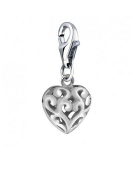 Nenalina Charm-Einhänger Herz Ornament Anhänger Love liebe 925 Silber