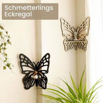 MAGICSHE Wandboard Deko-Wandregal Schmetterling Lagerregal, Holzwandrahmen Dekoregal