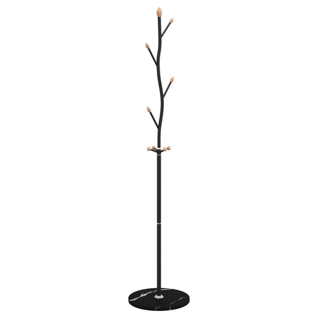 vidaXL Garderobenständer Garderobenständer Schwarz 177 cm Pulverbeschichtetes Eisen, (1 St)