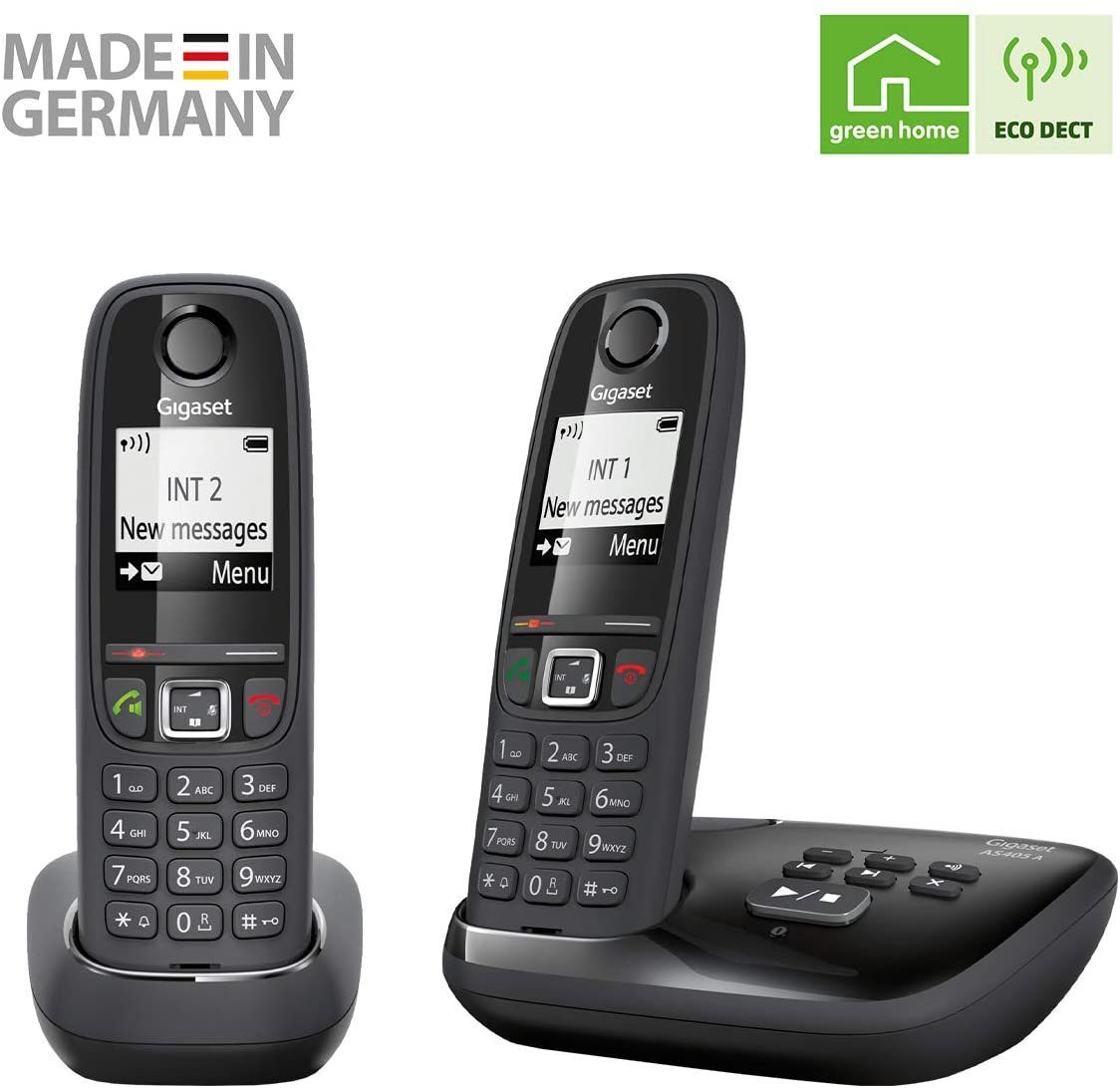 ( Telefon & DECT-Telefon Schnurloses & AS405A schnurloses Freisprechen Duo Gigaset Gigaset Anrufbeantworter Anrufsperre) 2, Mobilteile: