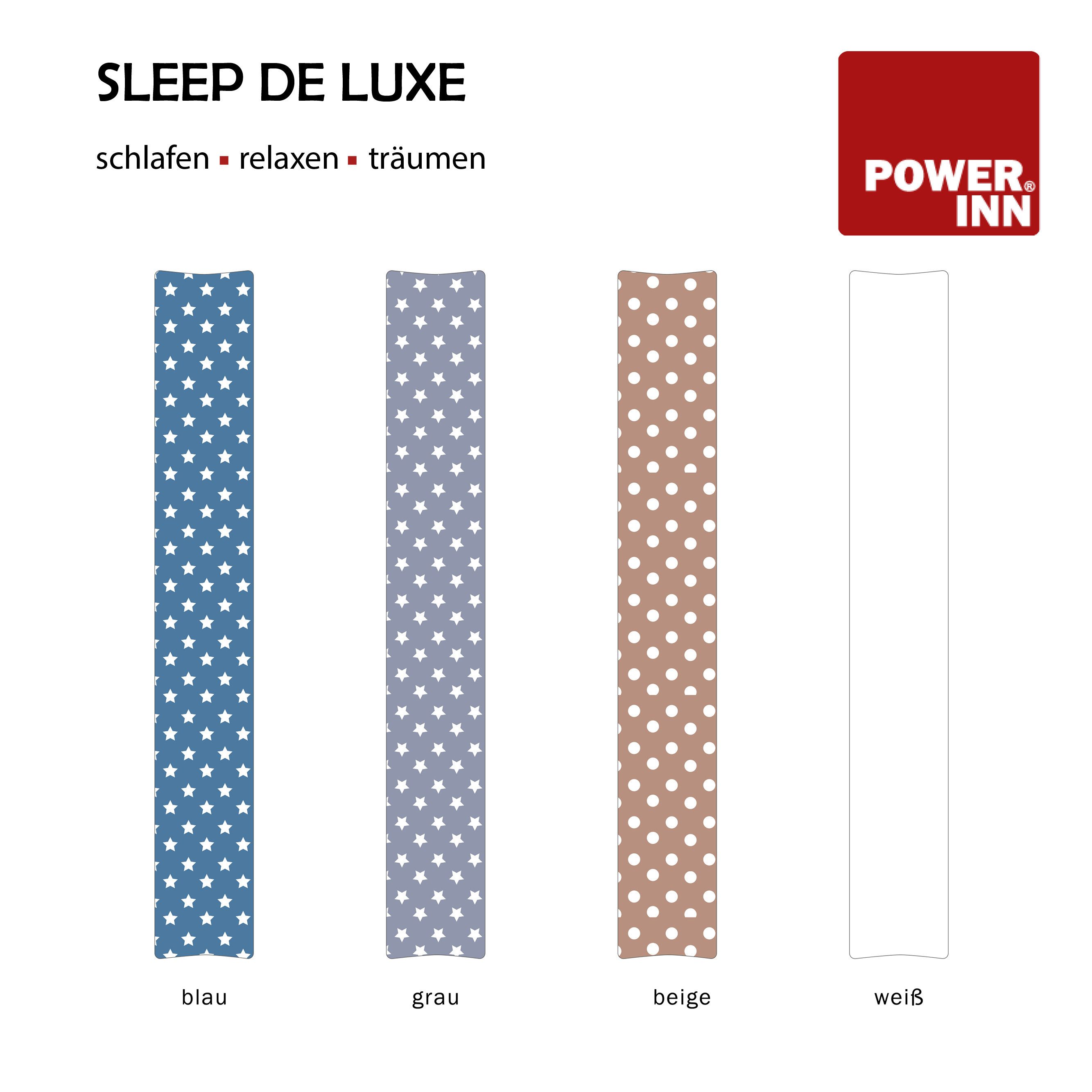 POWER INN Seitenschläferkissen POWER INN SLEEP DE LUXE Seitenschläferkissen, ca. 30x200cm, blau – Bild 3 von 5