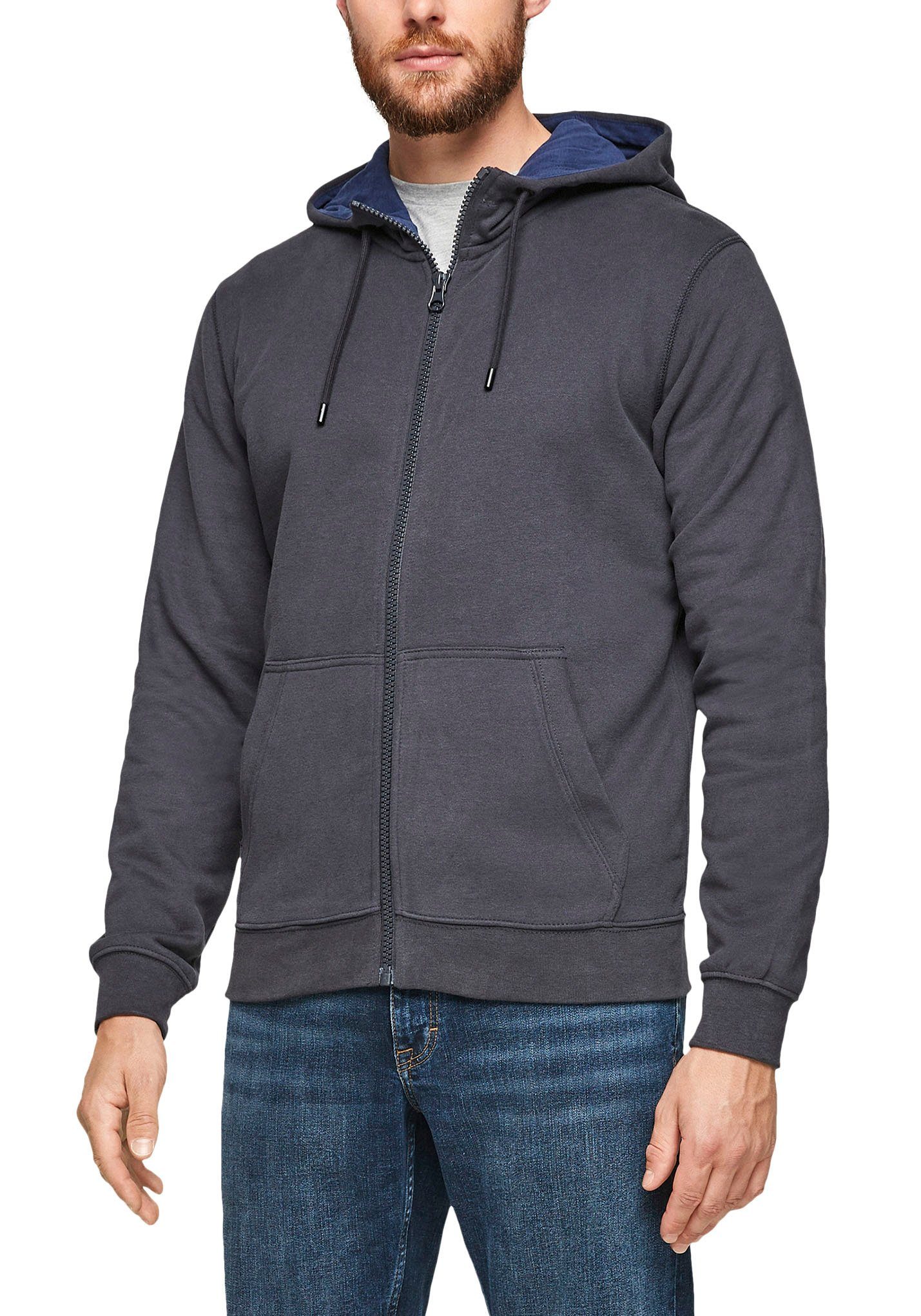 s.Oliver Kapuzensweatjacke unifarben