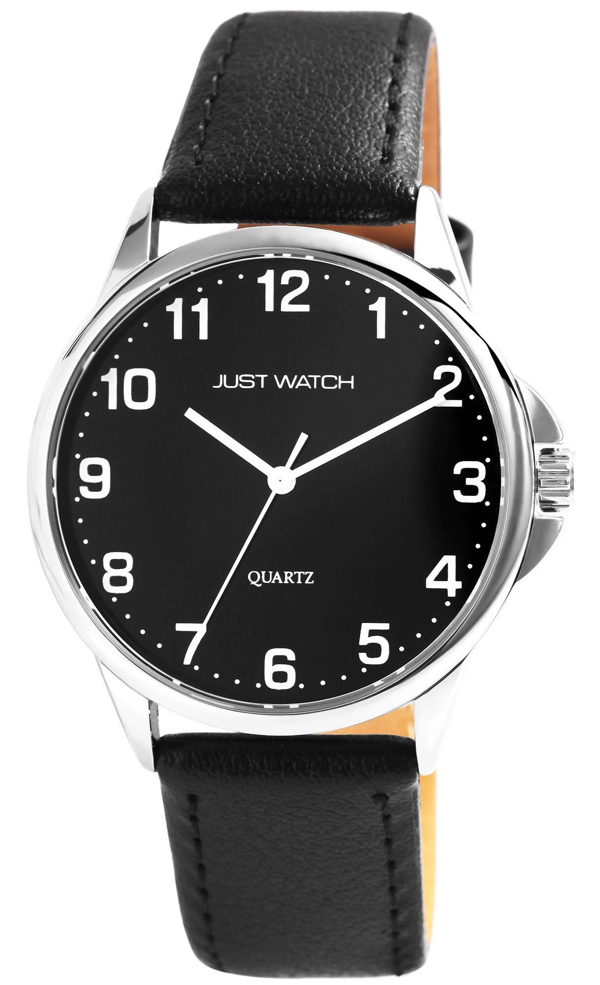 Just Watch Quarzuhr Bernard mit Echtlederarmband, basic, moder, schlicht, Herren