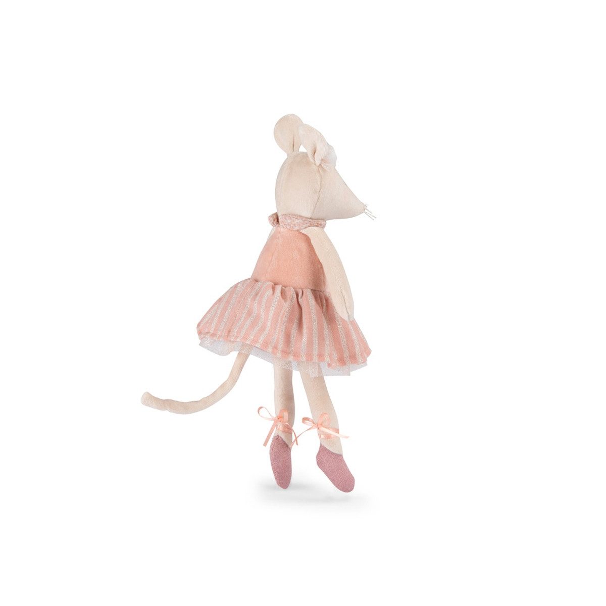 Moulin Roty Kuscheltier Plüschtier Maus rosa 35cm Stofftier in Geschenkbox