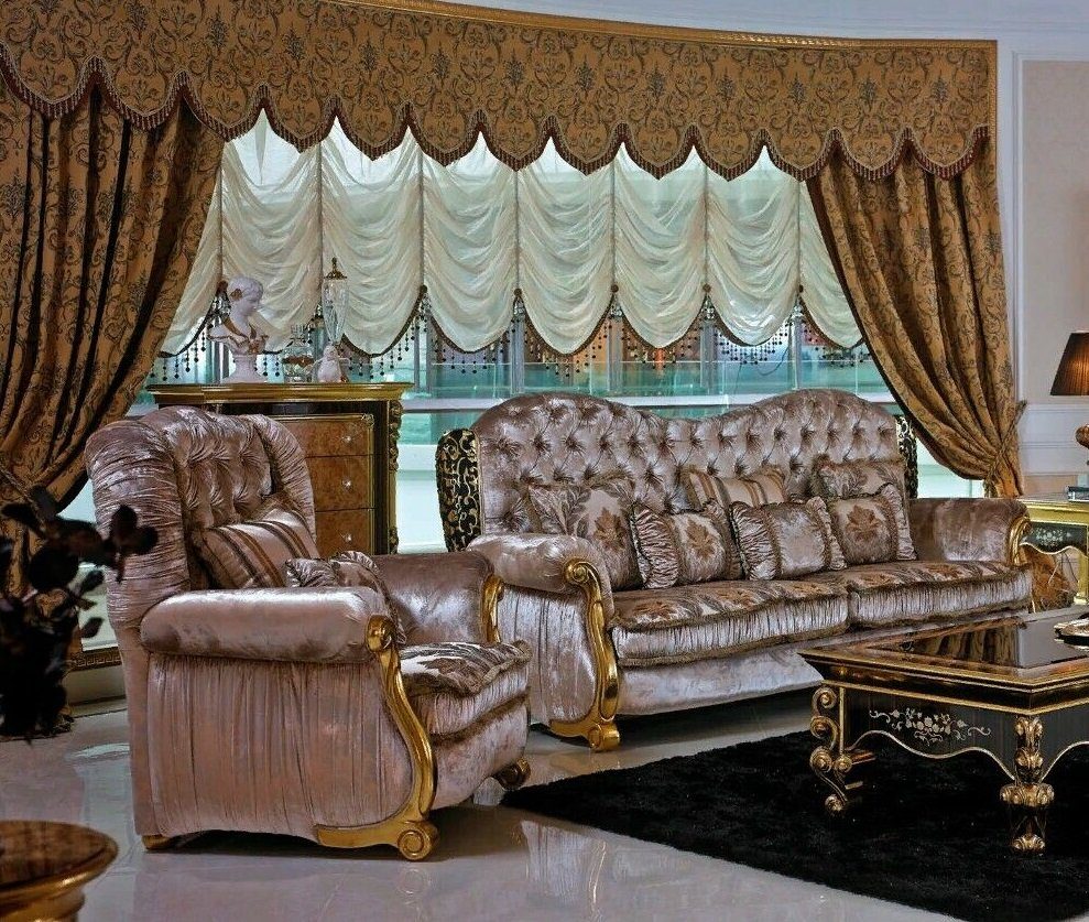Europe Sofagarnitur Sofa JVmoebel Stil in Sofa Made Klassische Couch, Rokoko 3+1 Barock Antik