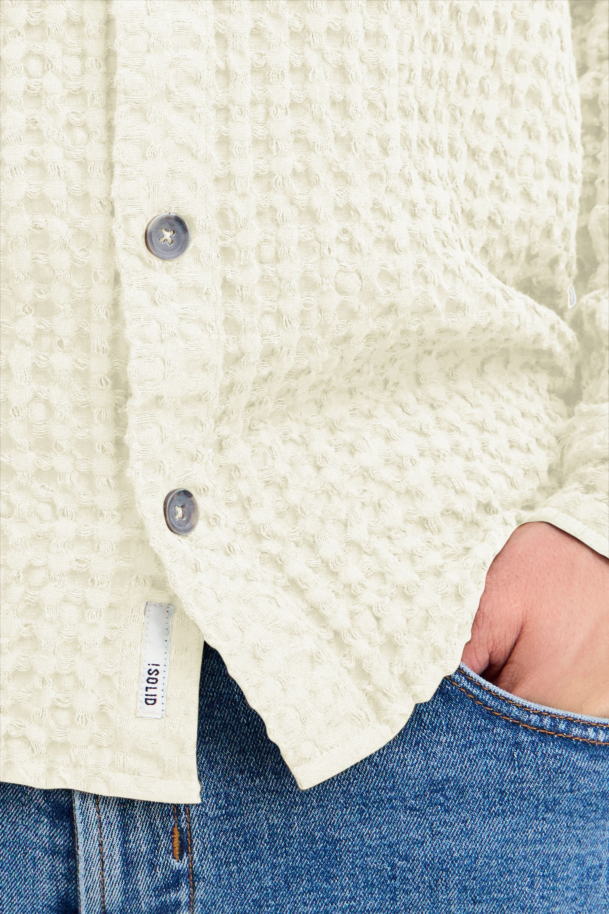 !Solid Langarmhemd SDNelix Schönes Hemd mit Wafflemuster