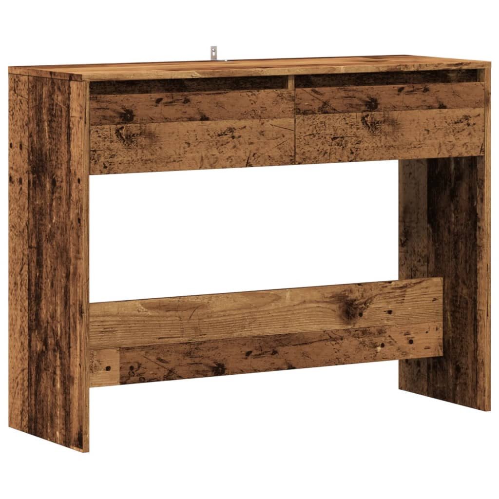 vidaXL Konsolentisch NA Konsolentisch Flurtisch Ablage Beistelltisch Altholz-Optik 100x35x7