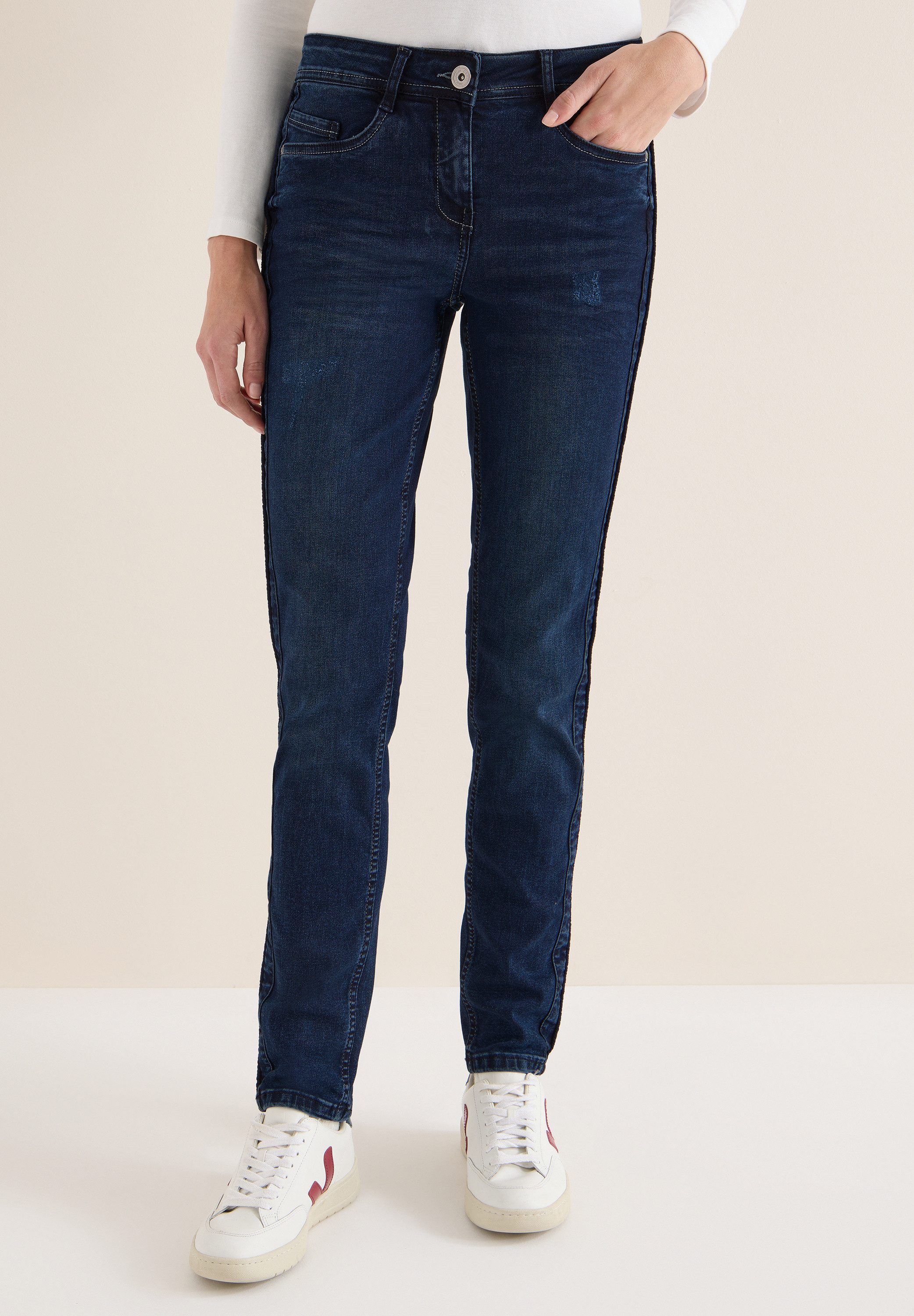CECIL Comfort-fit-Jeans Middle Waist