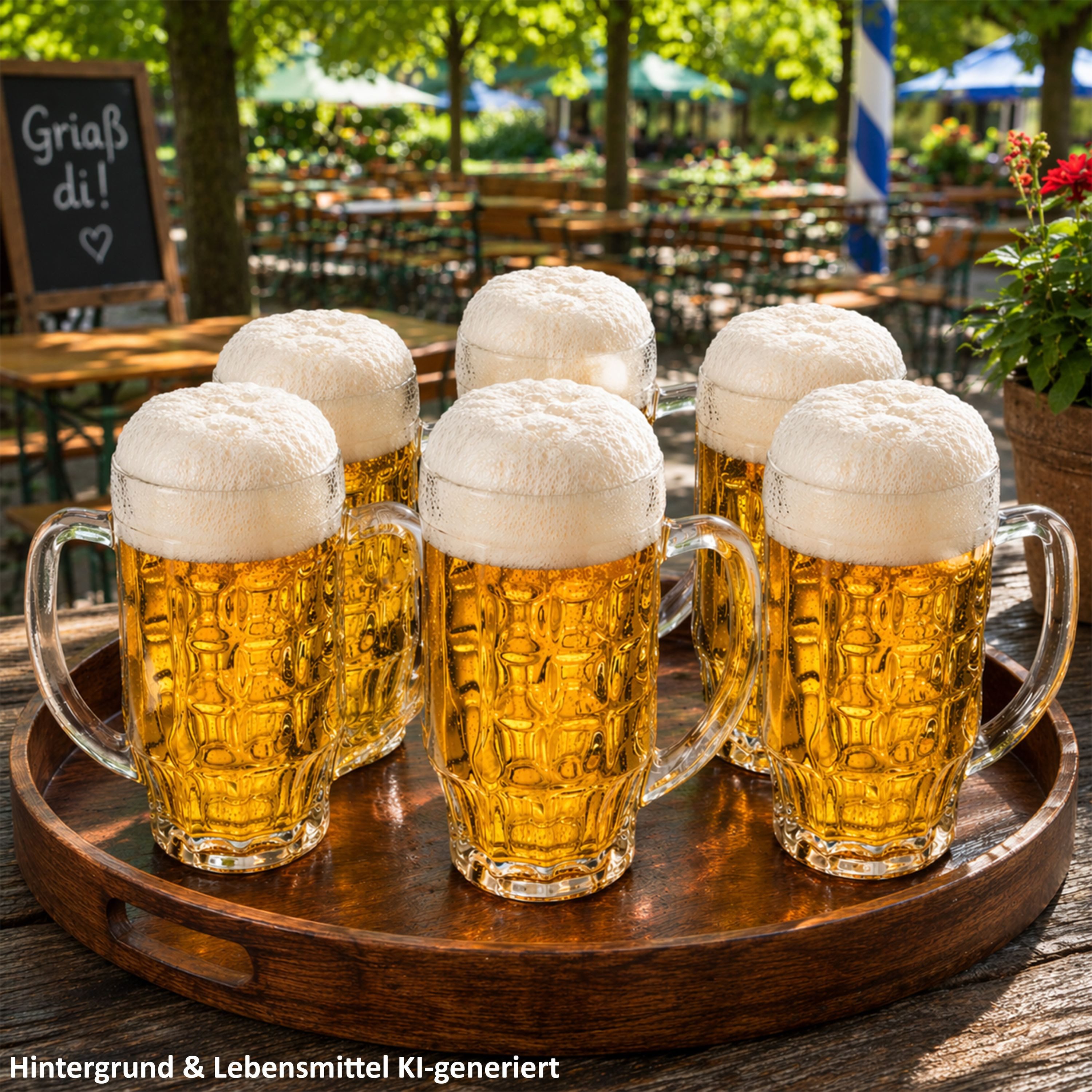 MamboCat Bierglas MamboCat 12er Set Mani Bierkrug 0,5L geeicht Schild Henkel Seidel Glas, Glas – Bild 3 von 5