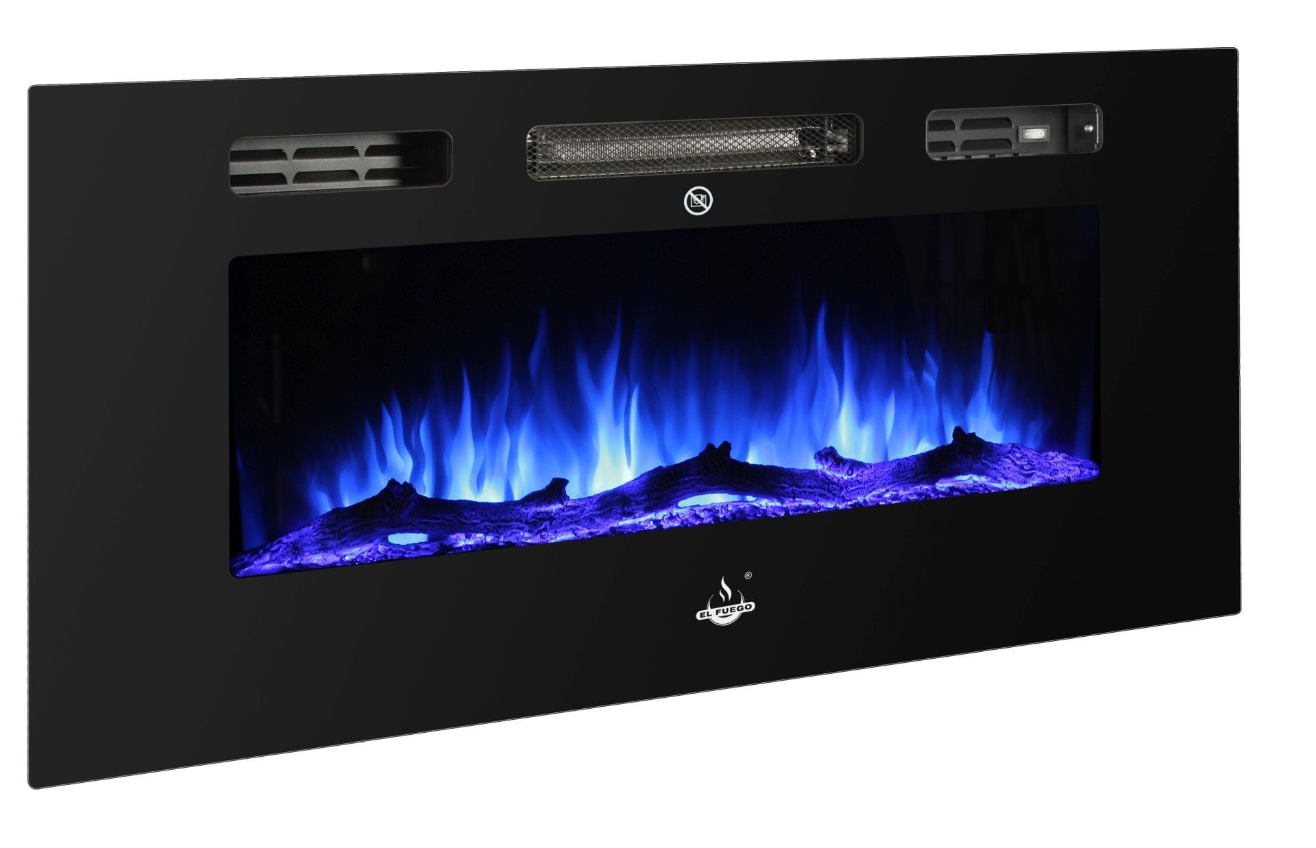 El Fuego Elektrokamin El Fuego® Elektrokamin "Bern 150" inkl. Fernbedienung, LED-Beleuchtung, 2 Heizstufen