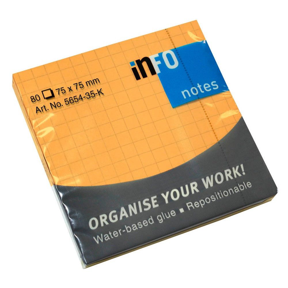 inFO Marker inFO 5654-35-K Haftnotizen Standard orange 1 Block