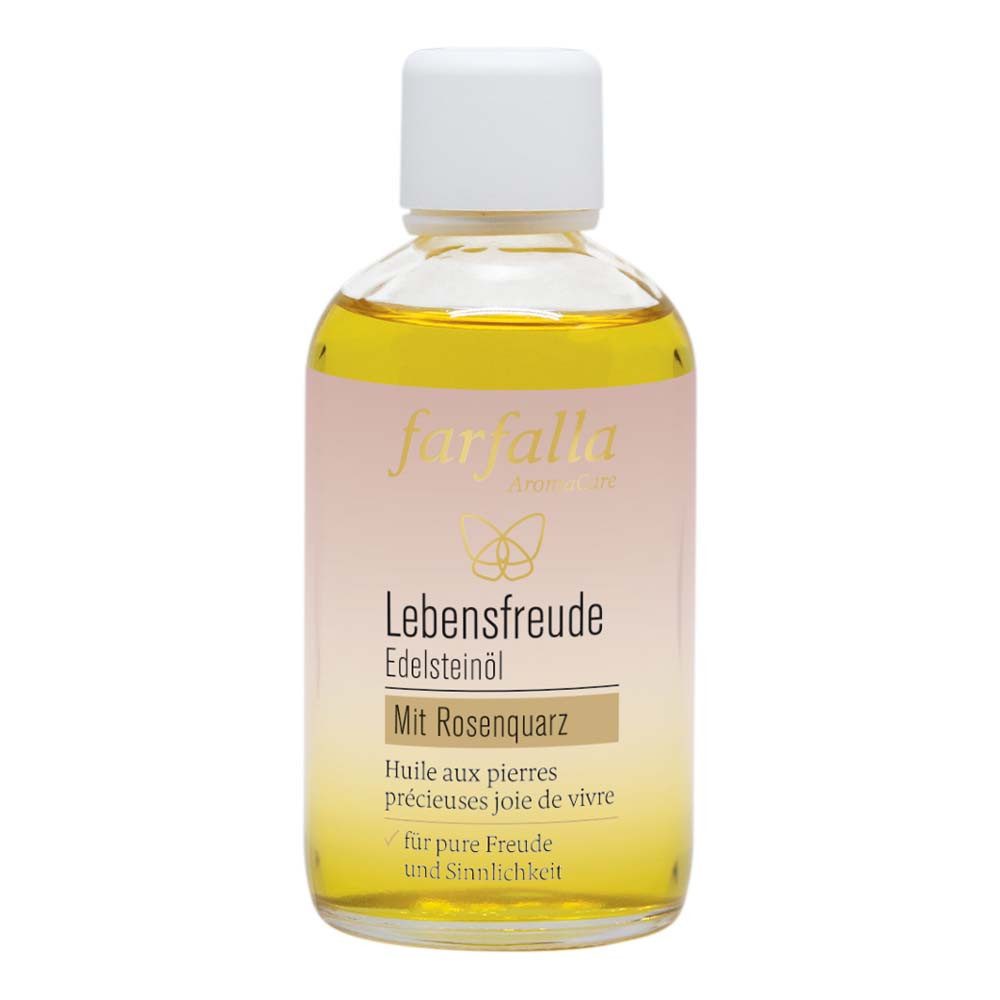 Farfalla Essentials AG Körperöl Edelsteinöl - Lebensfreude mit Rosenquarz 100ml