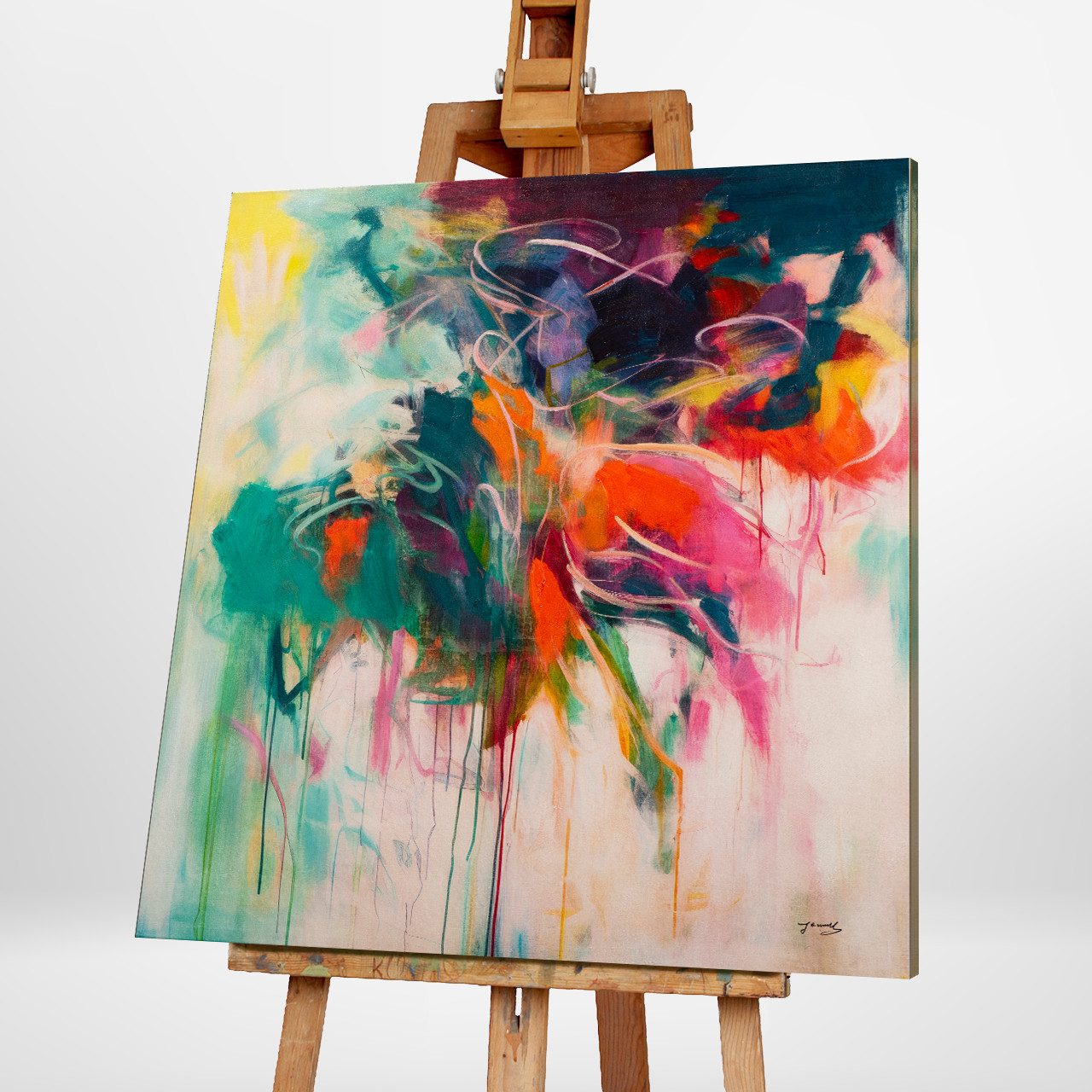 ArtUniverse Gemälde Expression in colour 115 x 115 cm, Abstrakt