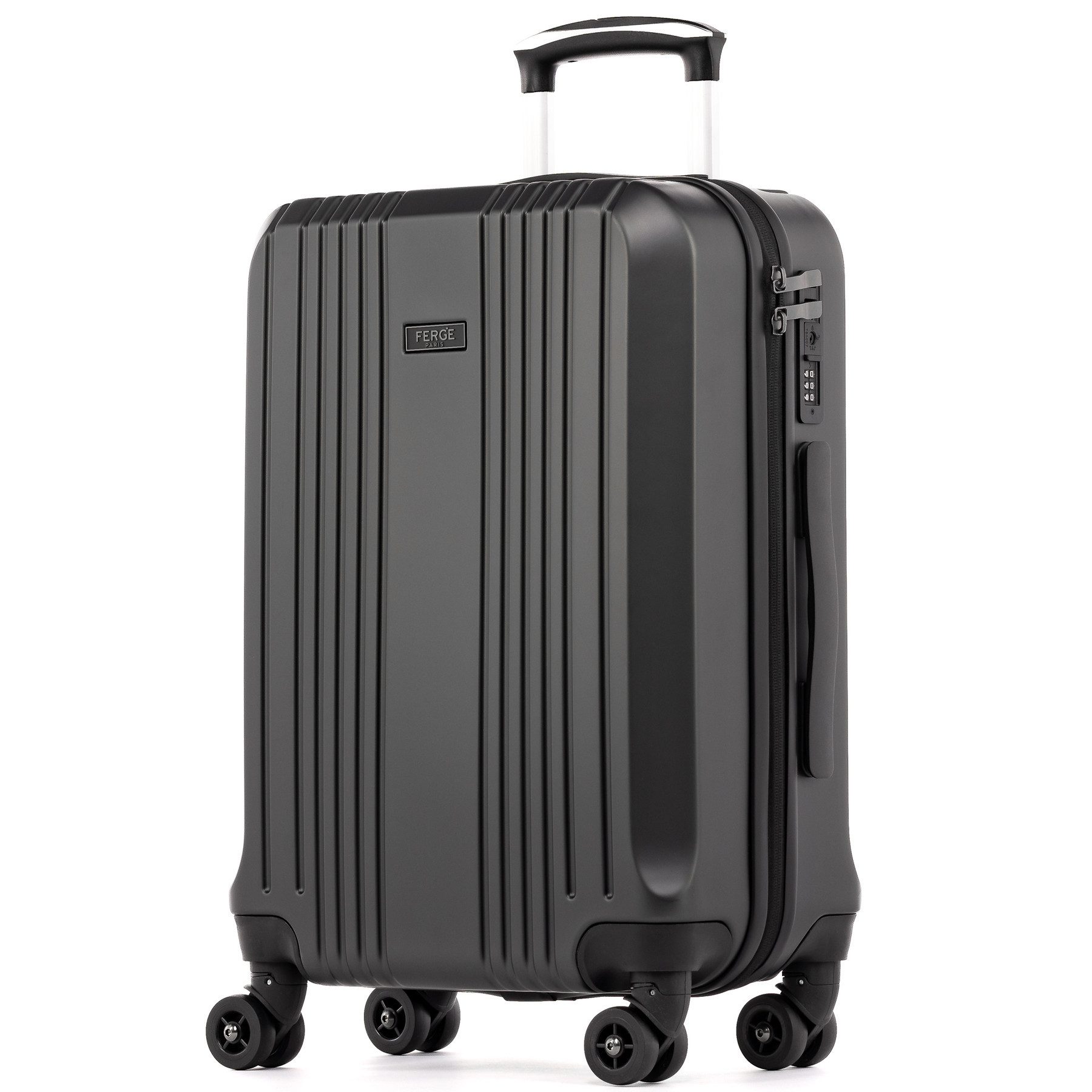 FERGÉ Koffer Hartschale Handgepäck Koffer 55 x 40 x 22 cm TSA-Schoß, Trolley Carry-On 55 cm, Premium Reisekoffer 4 Doppelrollen TSA-Schloss