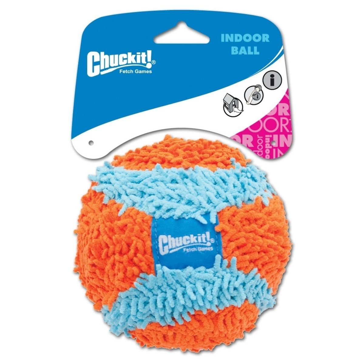 Chuckit Tierball Indoor Ball, Spielzeugball für Hunde für Drinnen, 12 cm