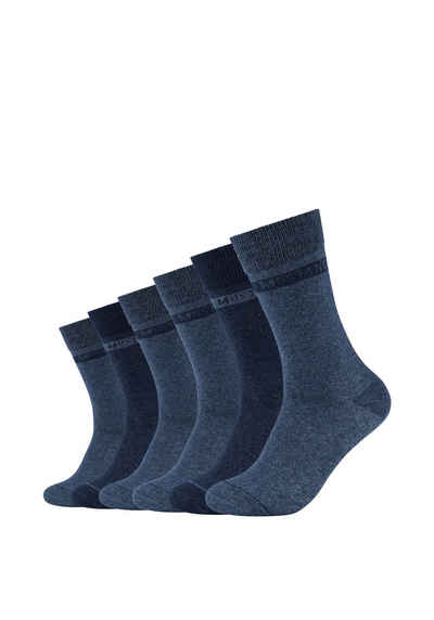 MUSTANG Socken (Packung, 6-Paar) Weicher und elastischer Komfortbund