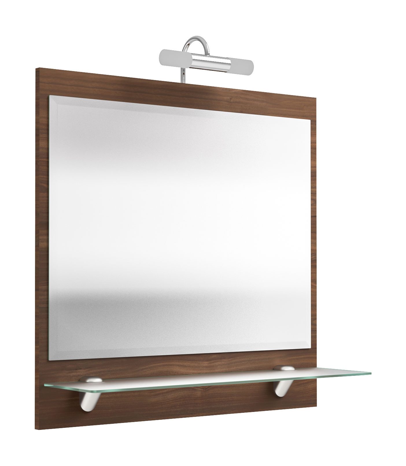 Magnolia Home Spiegelschrank Spiegel Salona 70 cm Walnuss